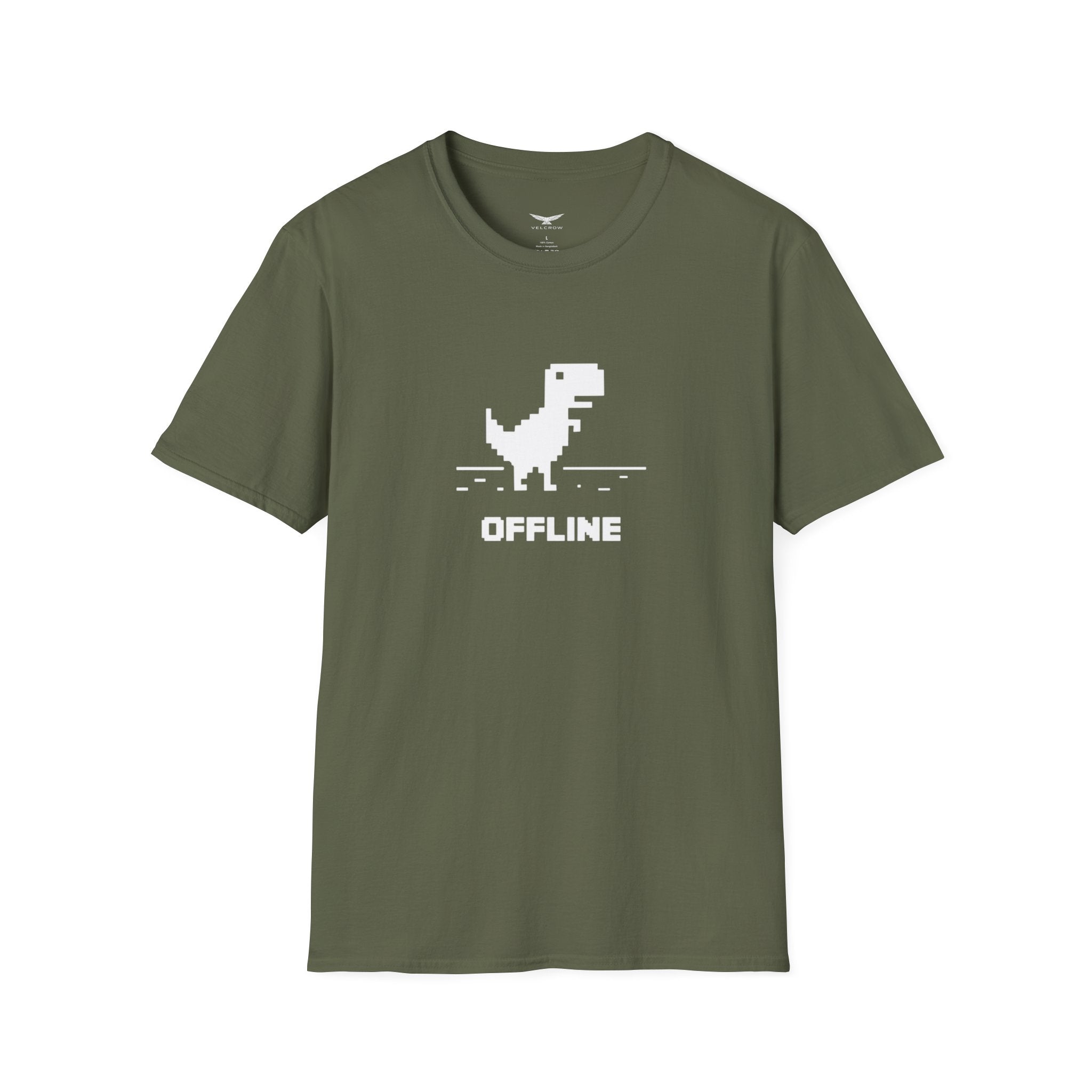 Offline Pixel Dino T-Shirt