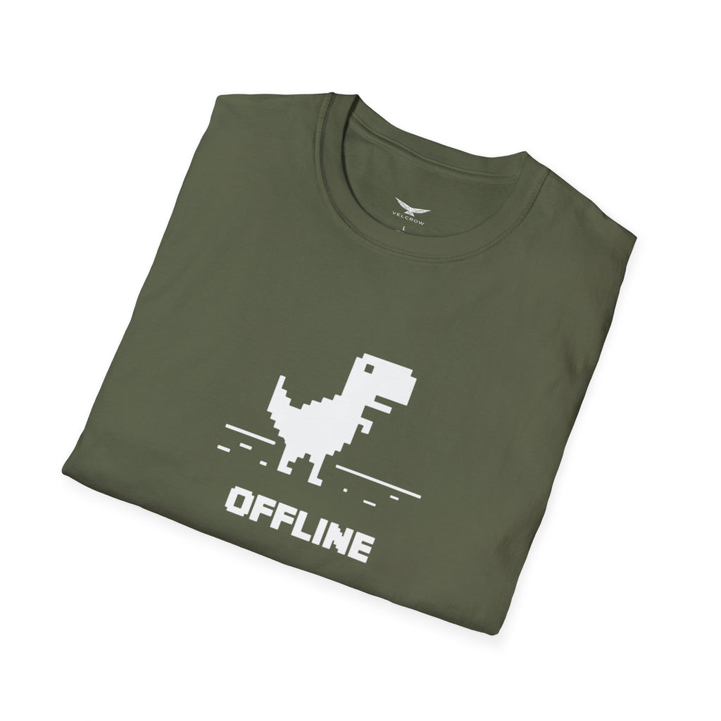 Offline Pixel Dino T-Shirt