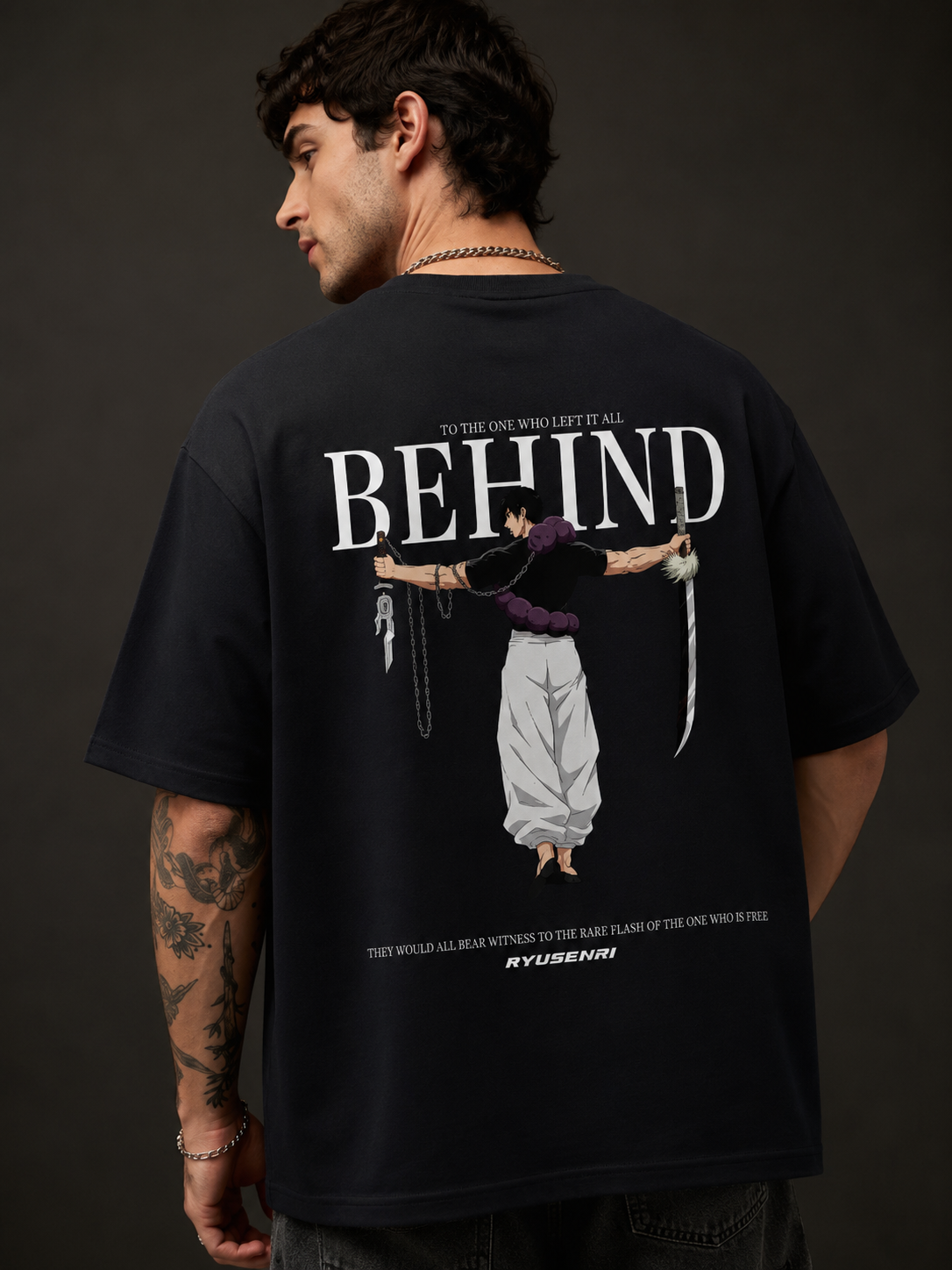 Behind Oversized Classic T-Shirt