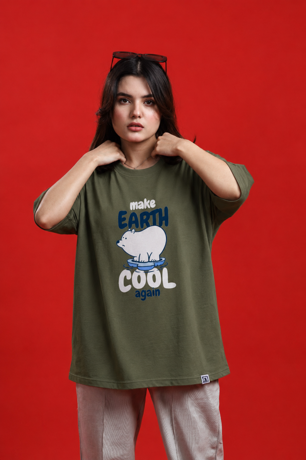 Earth Day Polar Bear 'Keep Earth Cool' T-Shirt
