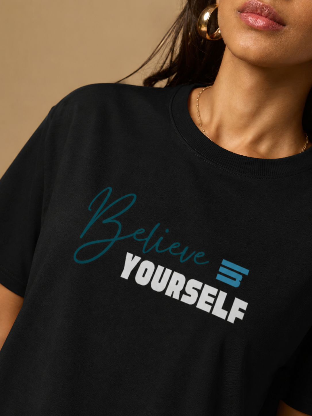 Believe Yourself Crew Tee — Inspirational T‑Shirt