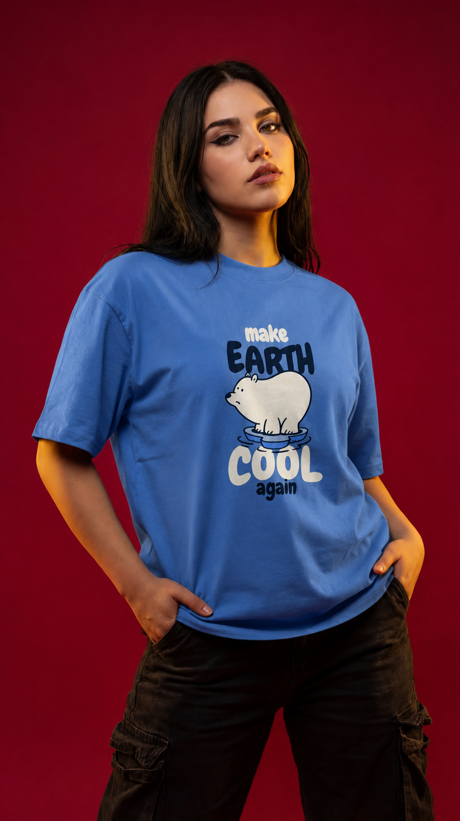 Earth Day Polar Bear 'Keep Earth Cool' T-Shirt