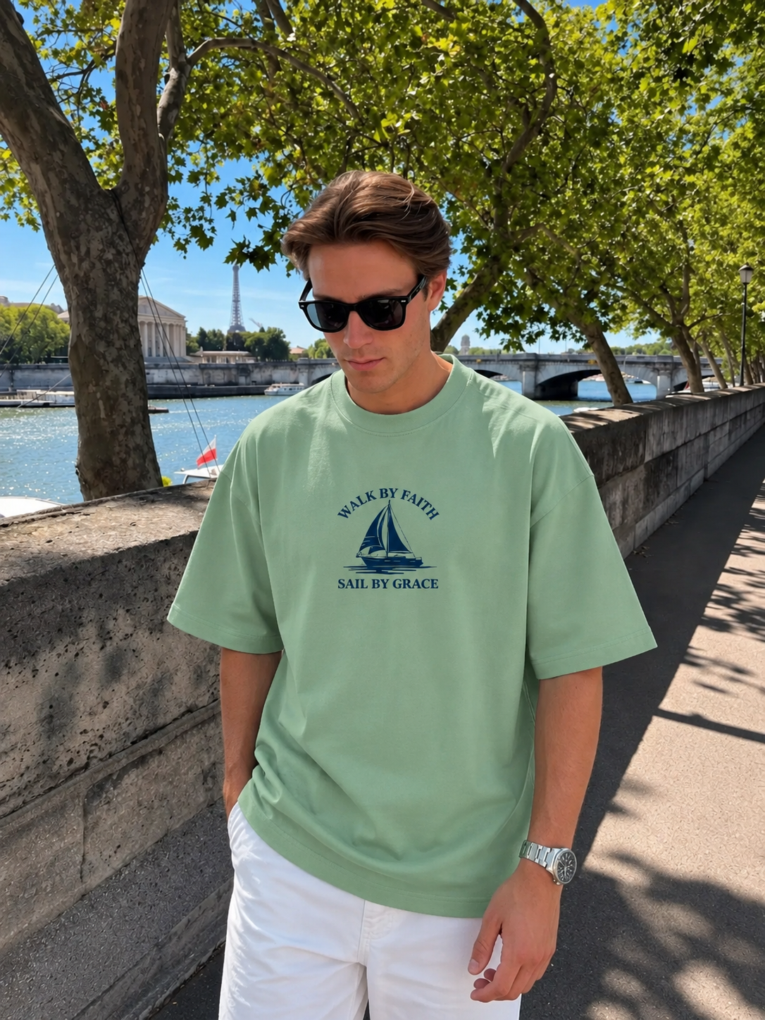 Walk By Faith: Oversize T-shirt