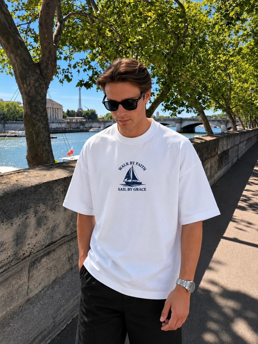 Walk By Faith: Oversize T-shirt
