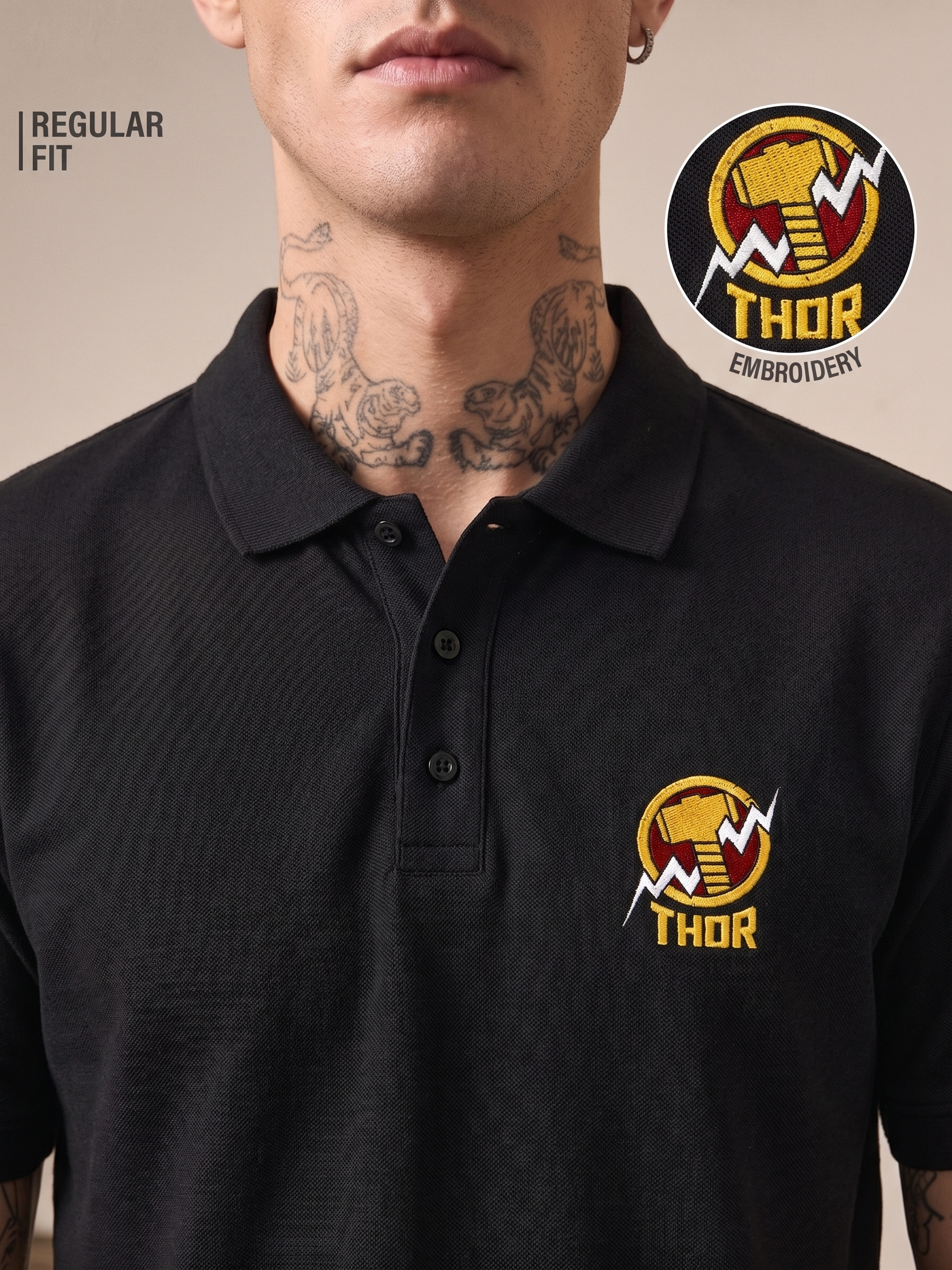 Thor Polo T-Shirt | 220 GSM Airtex Cotton
